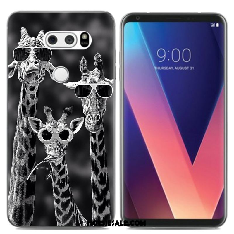 Lg V30 Hoesje Pu Siliconen Kleur Mobiele Telefoon Mini Goedkoop