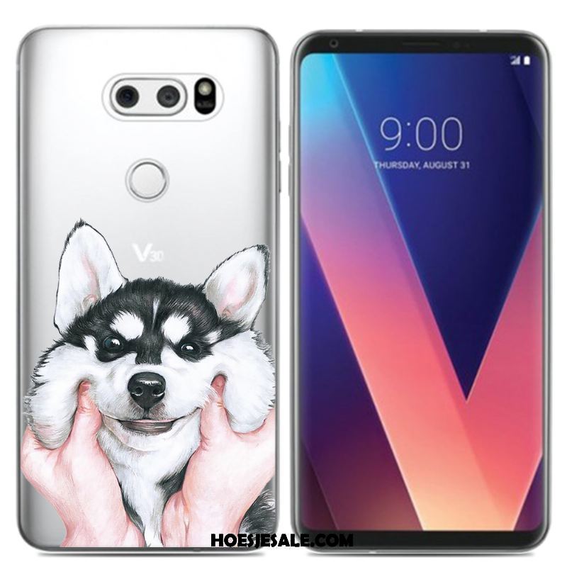 Lg V30 Hoesje Pu Siliconen Kleur Mobiele Telefoon Mini Goedkoop