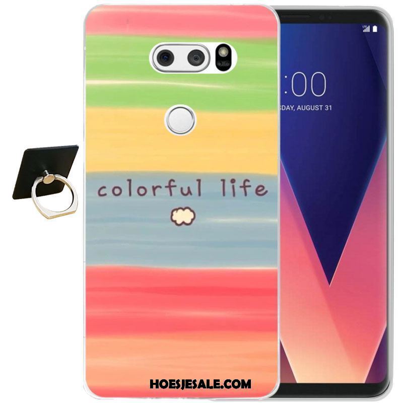 Lg V30 Hoesje Zwart All Inclusive Hoes Mobiele Telefoon Siliconen Goedkoop