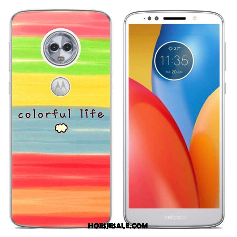 Moto E5 Hoesje Kleur Siliconen Trend Hoes Mobiele Telefoon Aanbiedingen