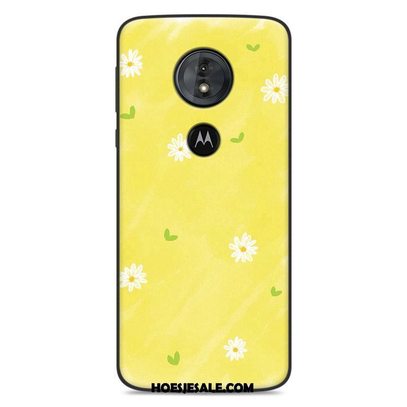 Moto E5 Hoesje Trend Anti-fall All Inclusive Wit Scheppend Sale