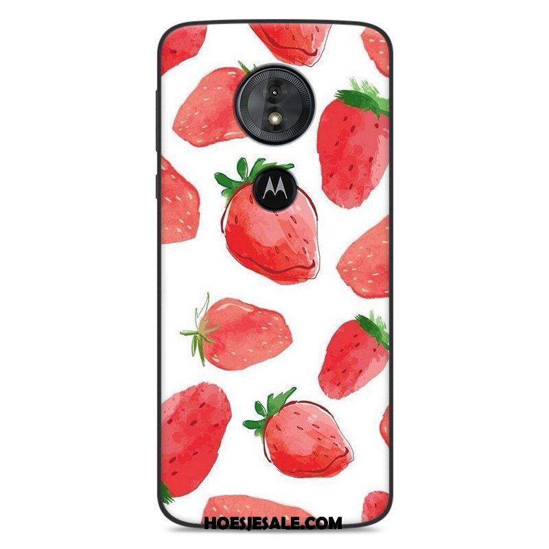 Moto E5 Hoesje Trend Anti-fall All Inclusive Wit Scheppend Sale