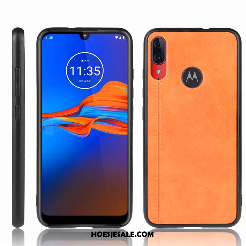 Moto E6 Plus Hoesje Mobiele Telefoon Eenvoudige Anti-fall Bescherming Blauw Aanbiedingen