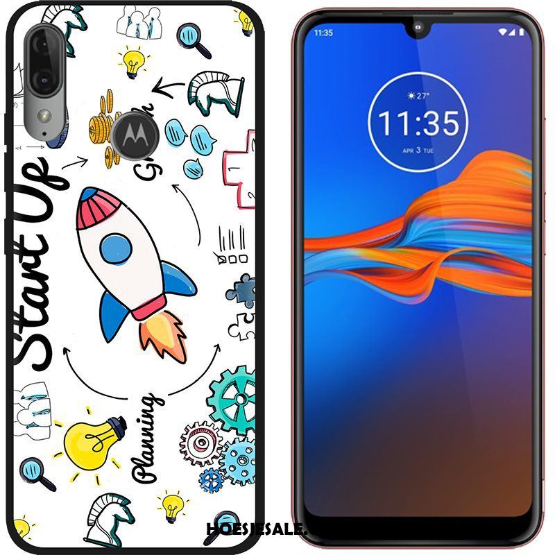 Moto E6 Plus Hoesje Schrobben Mobiele Telefoon Spotprent Doek Hoes Aanbiedingen