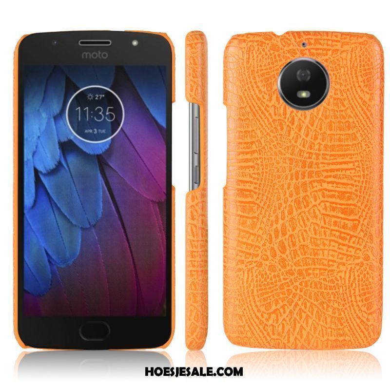 Moto G5s Hoesje Leren Etui Leer Bescherming Hoes Wit Sale