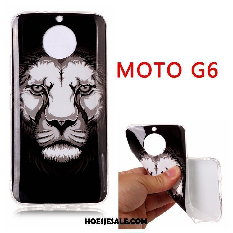 Moto G6 Hoesje Anti-fall Vintage Hanger Zacht Hoes