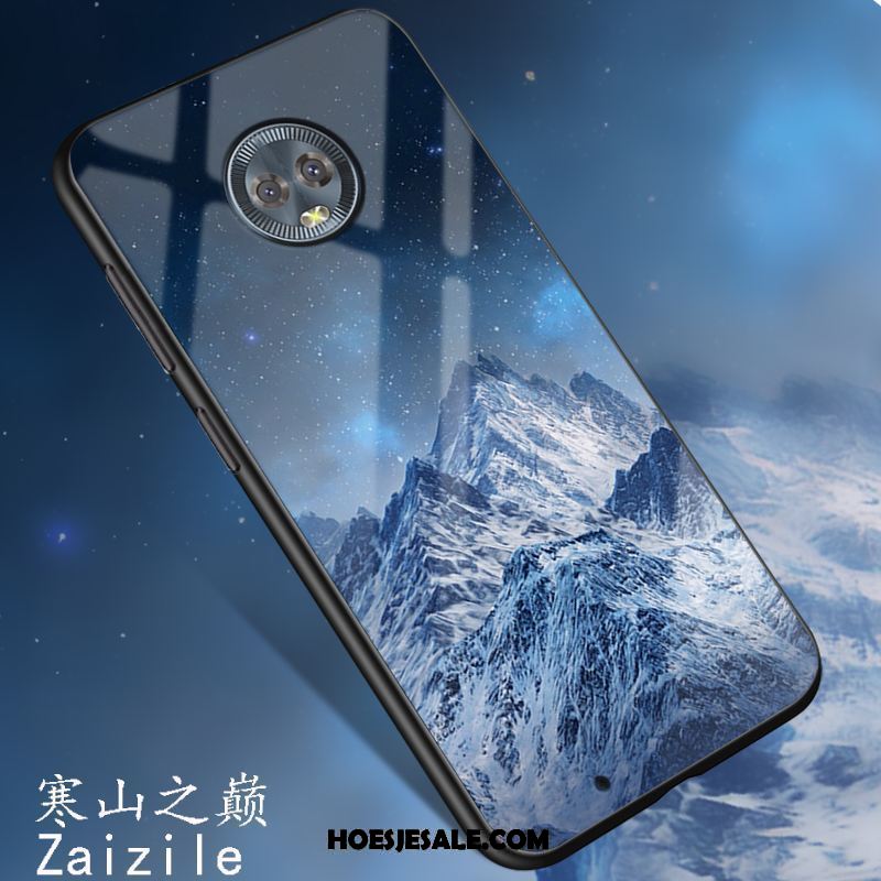 Moto G6 Hoesje Blauw Mobiele Telefoon Trendy Merk Zacht Groen Sale