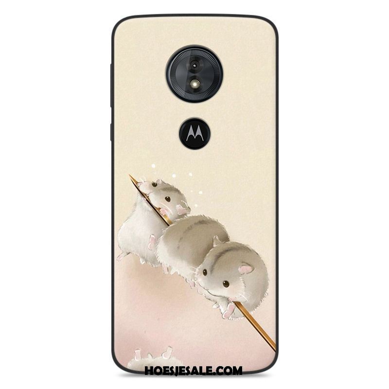 Moto G6 Play Hoesje All Inclusive Wit Bescherming Anti-fall Siliconen Winkel