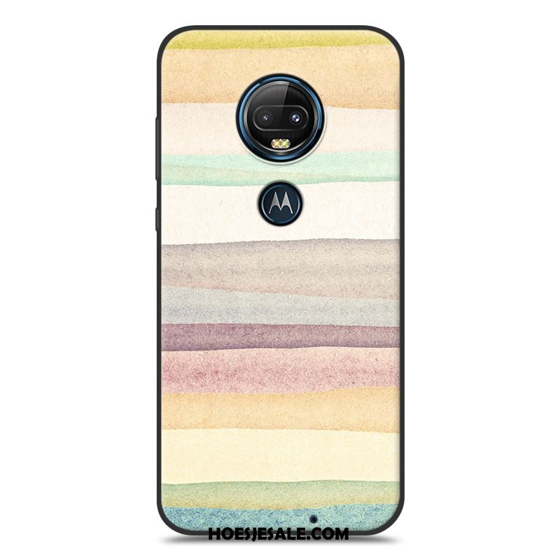 Moto G7 Hoesje All Inclusive Bescherming Zwart Hoes Zacht Sale