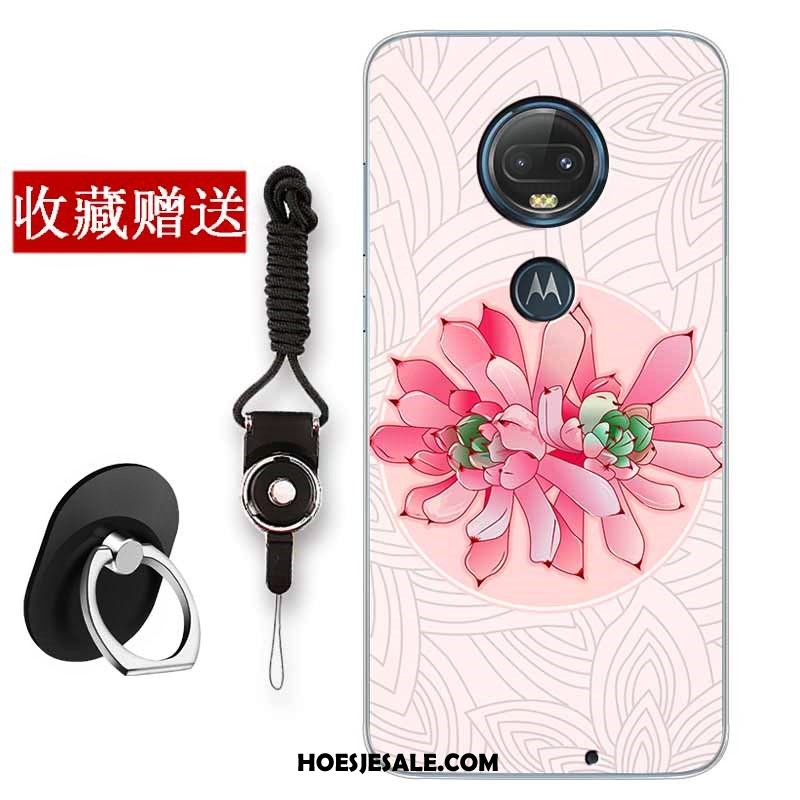 Moto G7 Hoesje All Inclusive Groen Bescherming Anti-fall Vintage Sale