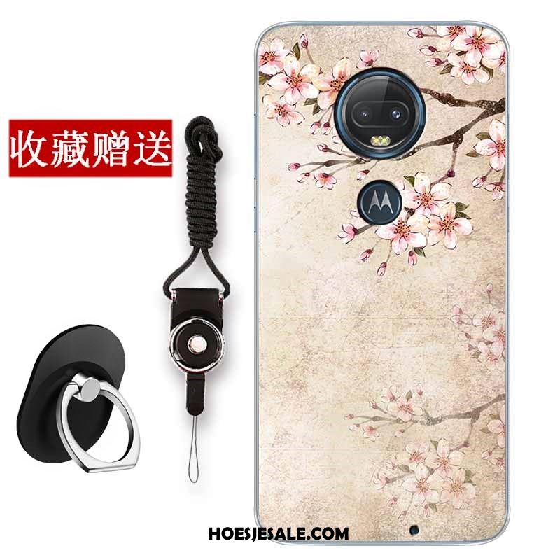 Moto G7 Hoesje All Inclusive Groen Bescherming Anti-fall Vintage Sale