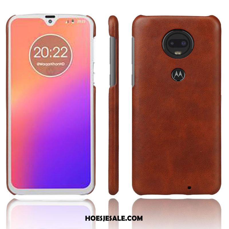 Moto G7 Hoesje Anti-fall Bedrijf Rood Hoes Achterklep Kopen