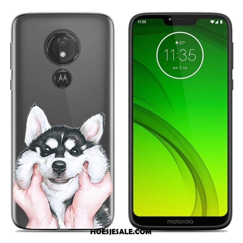 Moto G7 Hoesje Geschilderd Zwart Nieuw Mobiele Telefoon Spotprent Sale