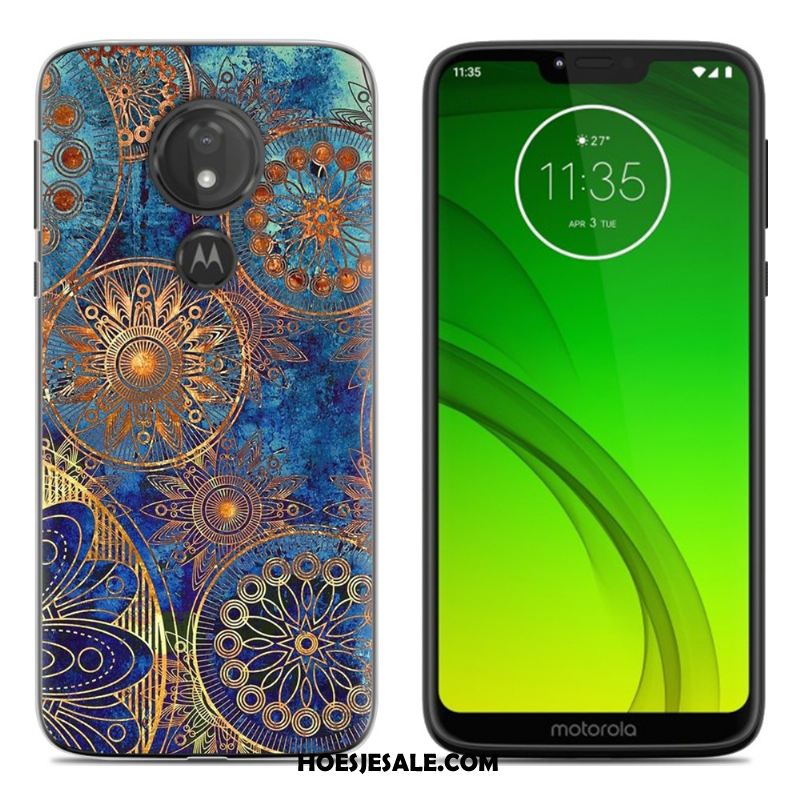 Moto G7 Hoesje Geschilderd Zwart Nieuw Mobiele Telefoon Spotprent Sale