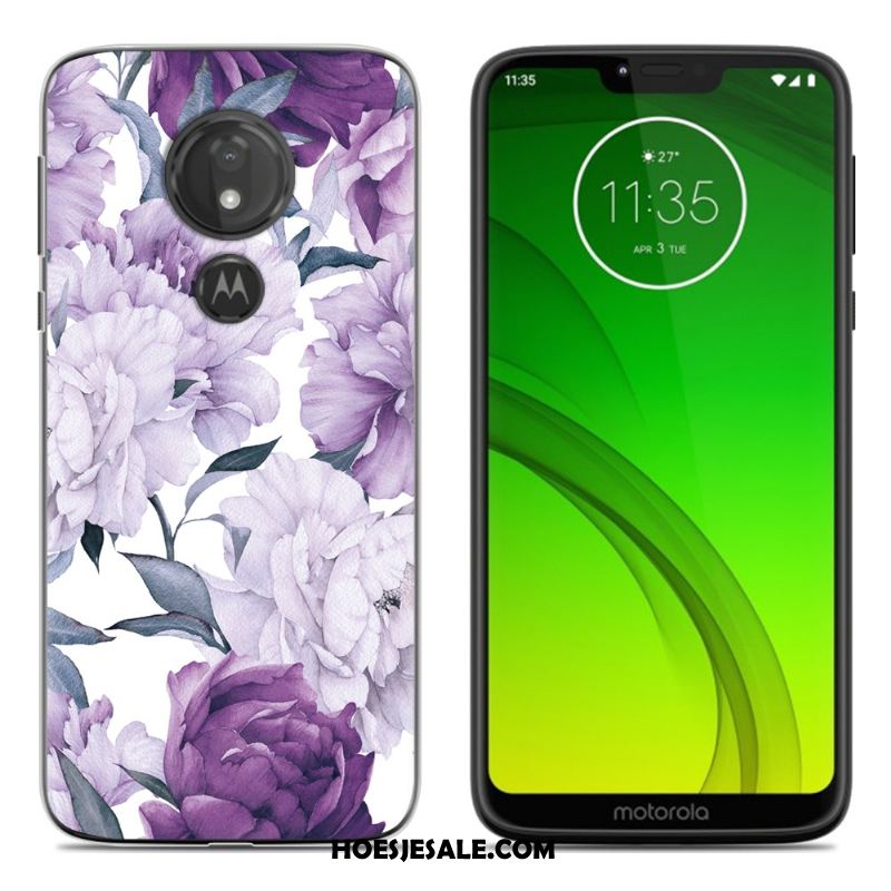 Moto G7 Hoesje Geschilderd Zwart Nieuw Mobiele Telefoon Spotprent Sale