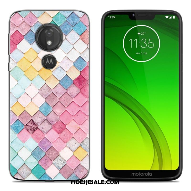 Moto G7 Hoesje Geschilderd Zwart Nieuw Mobiele Telefoon Spotprent Sale