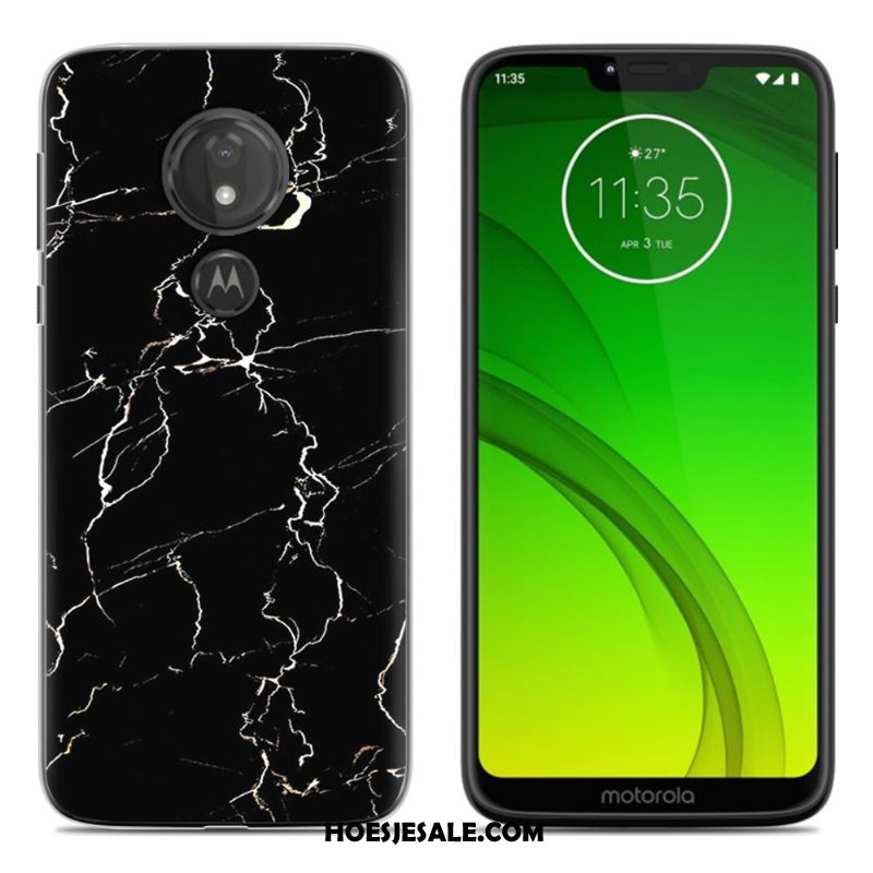 Moto G7 Hoesje Geschilderd Zwart Nieuw Mobiele Telefoon Spotprent Sale