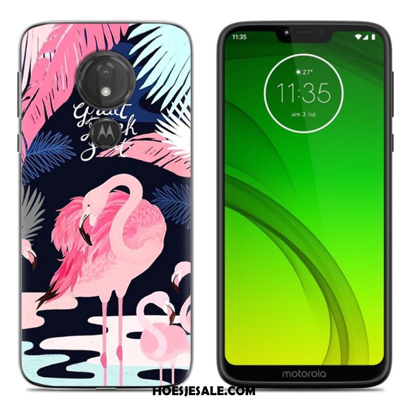 Moto G7 Hoesje Geschilderd Zwart Nieuw Mobiele Telefoon Spotprent Sale