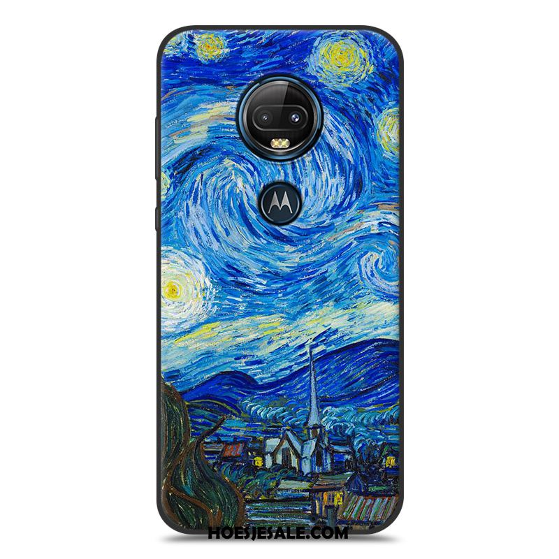 Moto G7 Hoesje Landschap Mobiele Telefoon Zwart Siliconen Nieuw Aanbiedingen