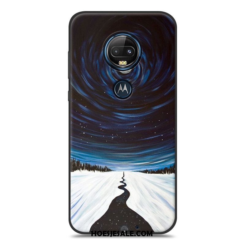 Moto G7 Hoesje Mooie All Inclusive Blauw Mobiele Telefoon Spotprent Online