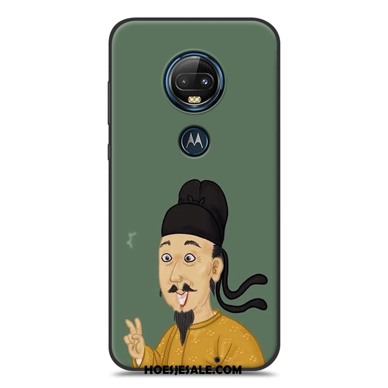 Moto G7 Hoesje Spotprent Siliconen Zwart Mobiele Telefoon Lovers Online