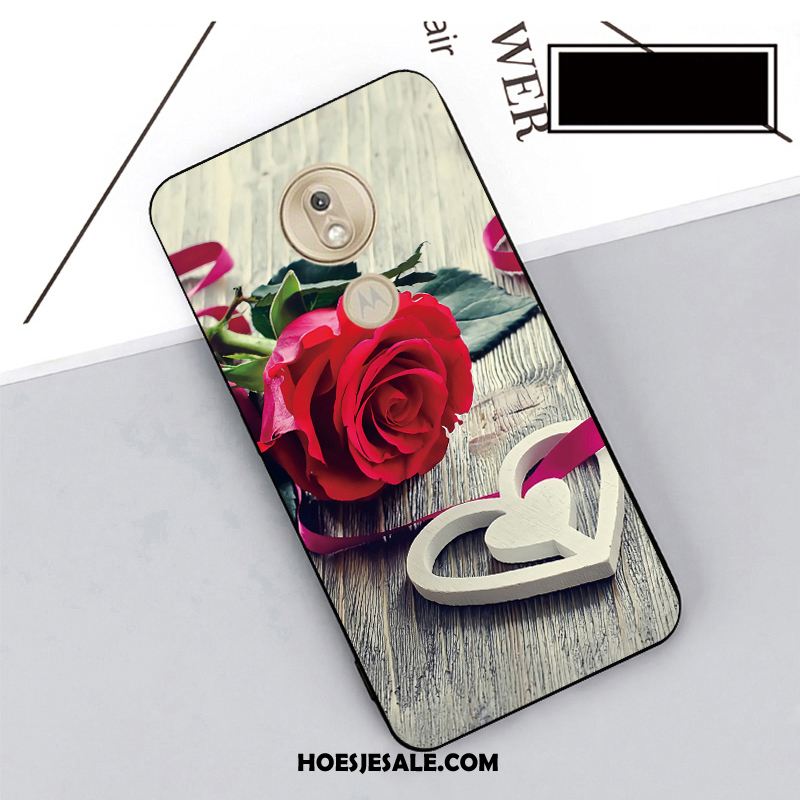 Moto G7 Play Hoesje Bescherming Hoes Mobiele Telefoon Rood Hanger Korting