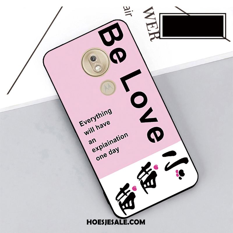 Moto G7 Play Hoesje Bescherming Hoes Mobiele Telefoon Rood Hanger Korting