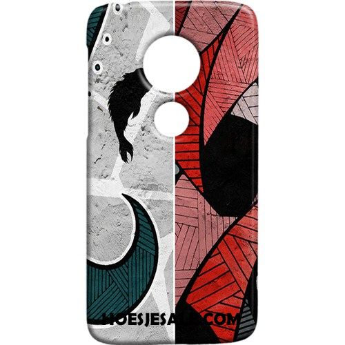 Moto G7 Play Hoesje Hip-hop Hard Rood Trendy Merk Schrobben Sale