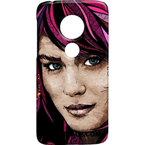 Moto G7 Play Hoesje Hip-hop Hard Rood Trendy Merk Schrobben Sale