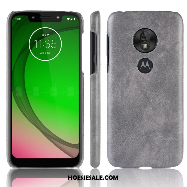 Moto G7 Play Hoesje Soort Aziatische Vrucht Hard Bescherming Patroon Zwart Goedkoop