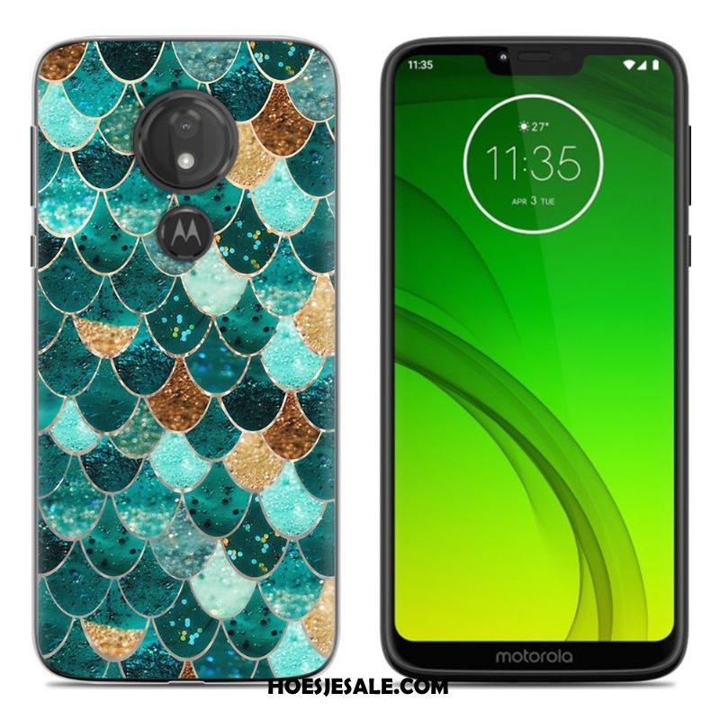 Moto G7 Play Hoesje Zacht Hoes Anti-fall Groen Bescherming Kopen