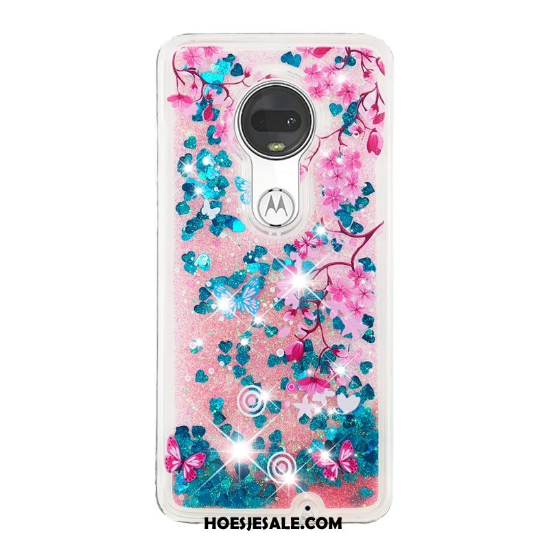 Moto G7 Plus Hoesje Blauw Hoes Anti-fall Bescherming Lichte En Dun Korting