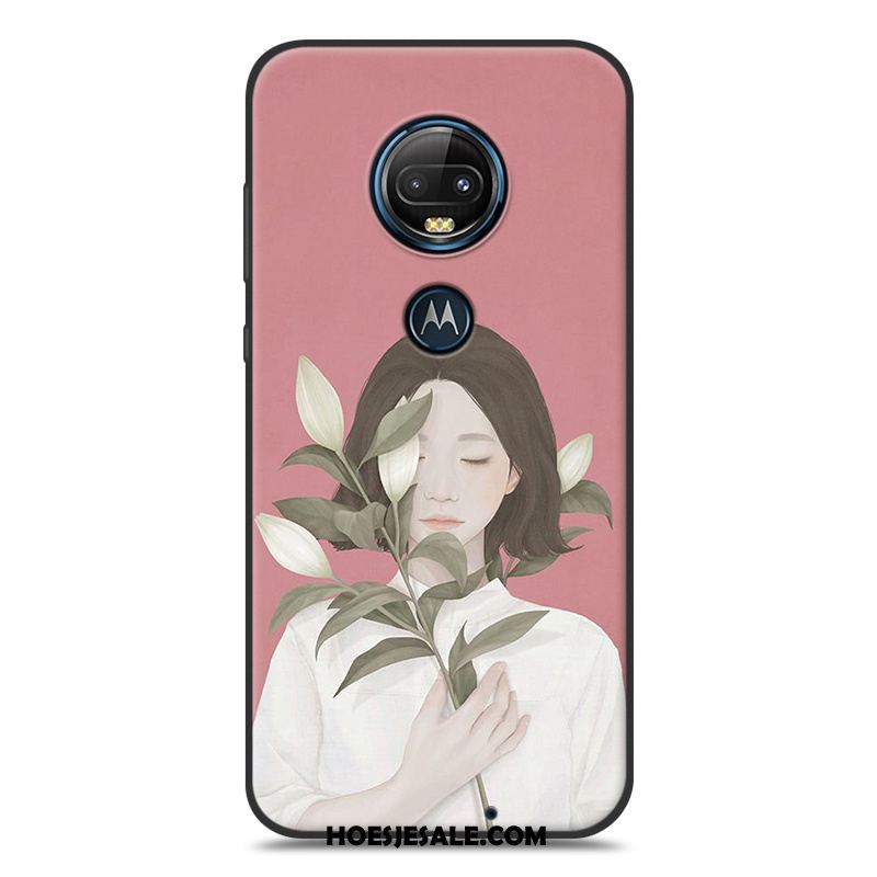 Moto G7 Plus Hoesje Hanger Mobiele Telefoon Mini Siliconen Kunst Winkel