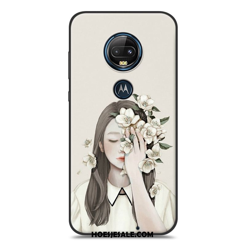 Moto G7 Plus Hoesje Hanger Mobiele Telefoon Mini Siliconen Kunst Winkel