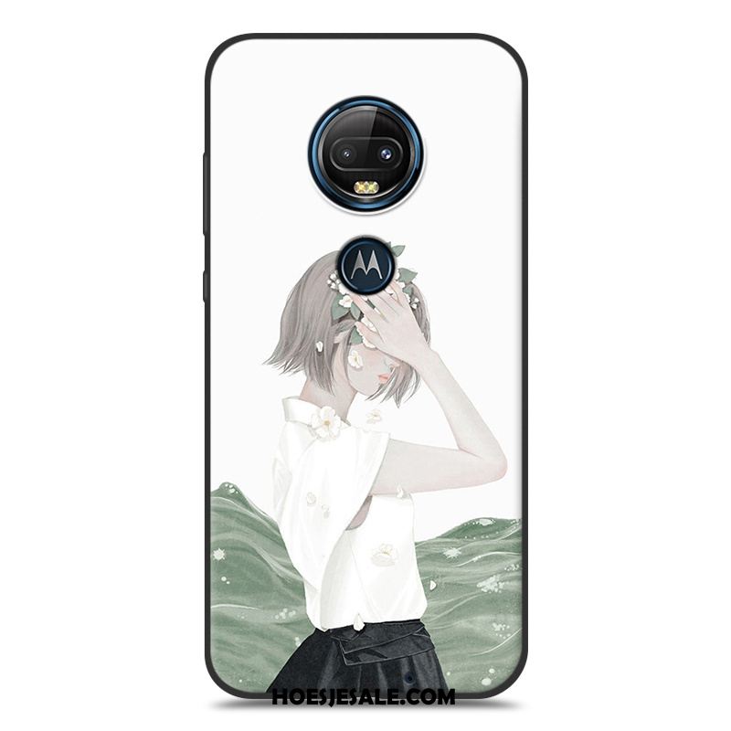 Moto G7 Plus Hoesje Hanger Mobiele Telefoon Mini Siliconen Kunst Winkel