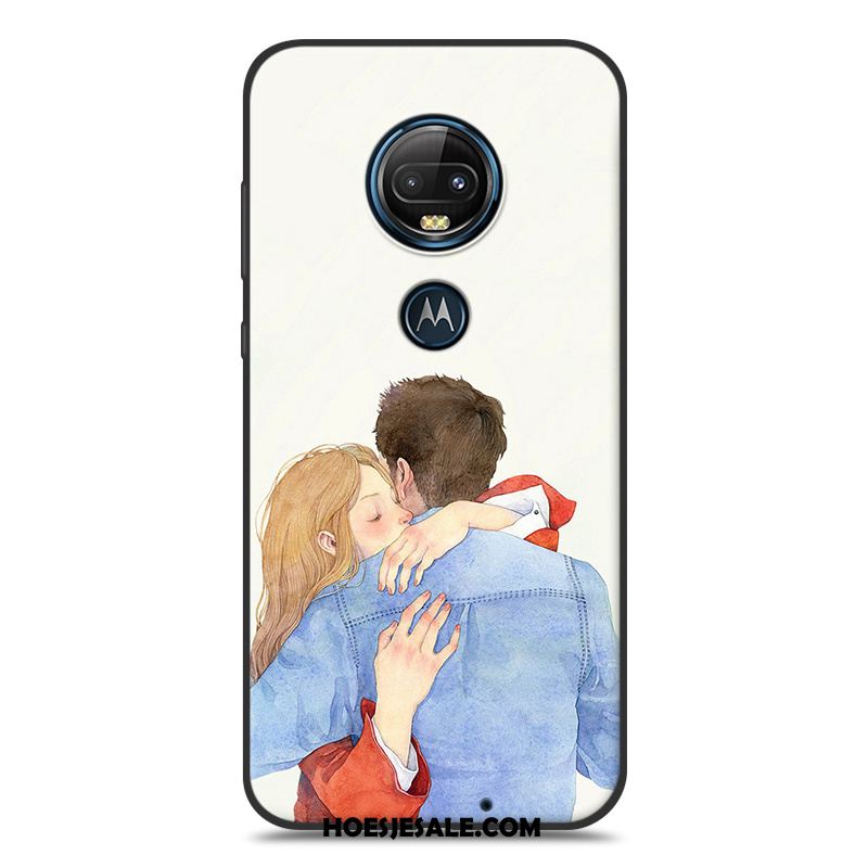 Moto G7 Plus Hoesje Hanger Mobiele Telefoon Mini Siliconen Kunst Winkel