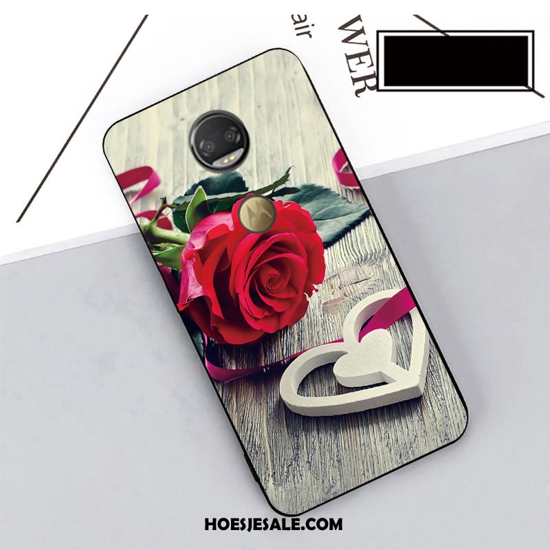 Moto G7 Plus Hoesje Mobiele Telefoon Rood Hoes Zacht Hanger Sale