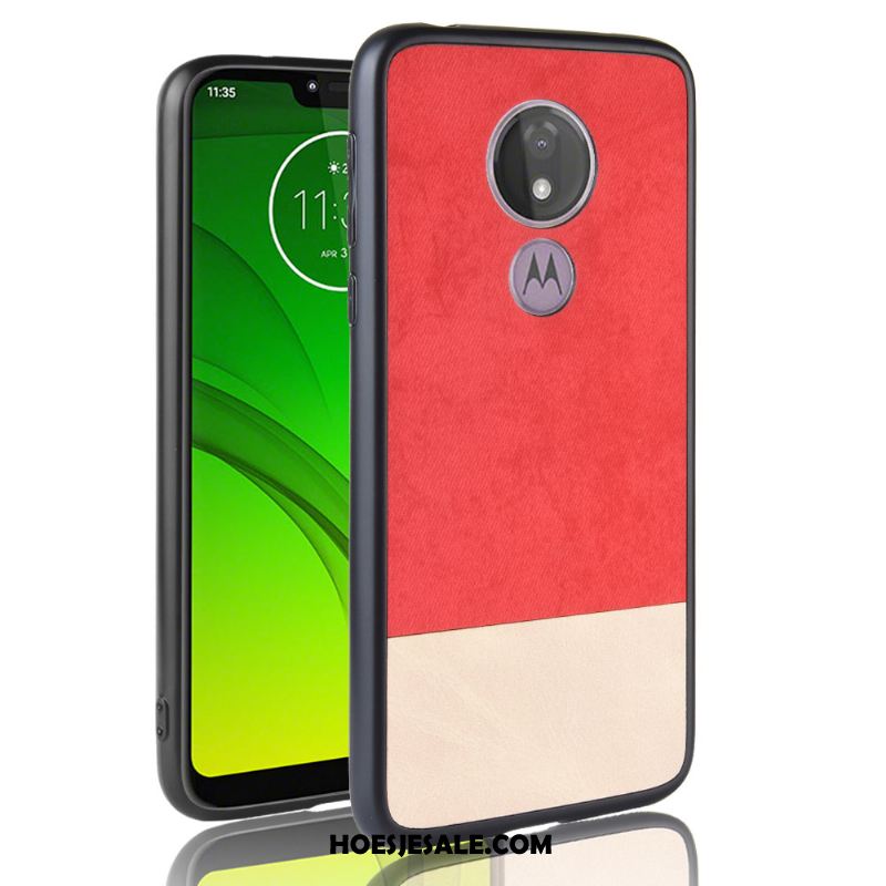 Moto G7 Power Hoesje Blauw Bescherming Schrobben Europa Mobiele Telefoon Goedkoop