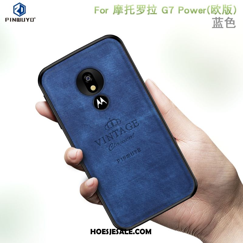 Moto G7 Power Hoesje Europa Mobiele Telefoon Blauw Hoes All Inclusive Kopen