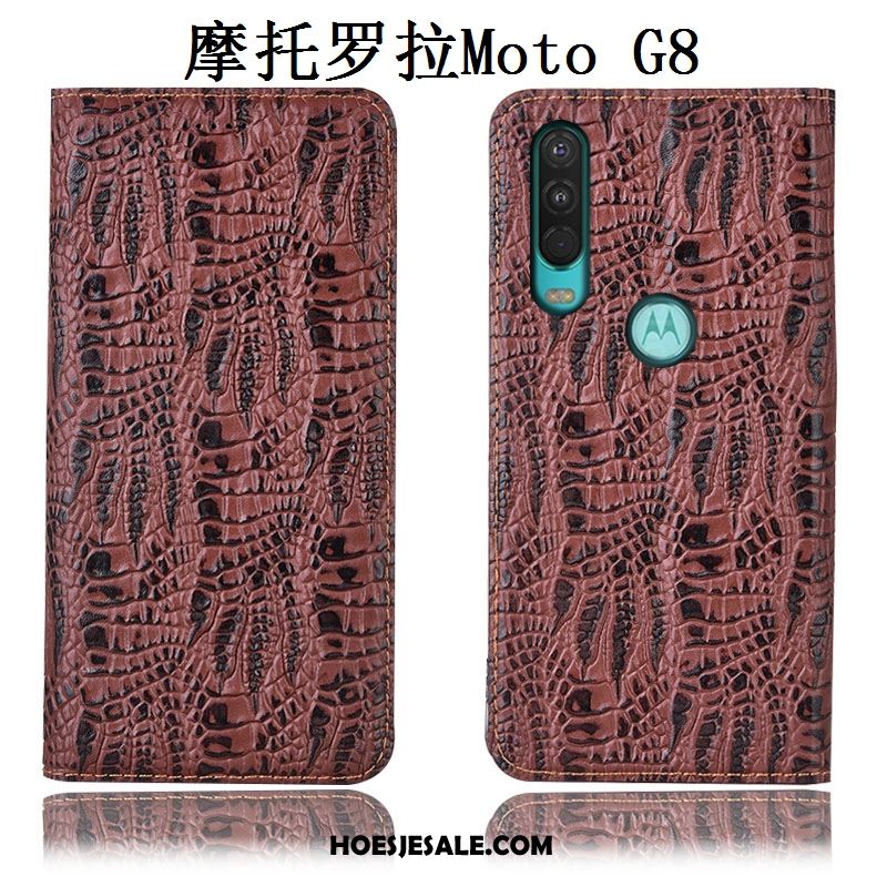 Moto G8 Hoesje Hoes Bescherming Mobiele Telefoon All Inclusive Echt Leer Kopen