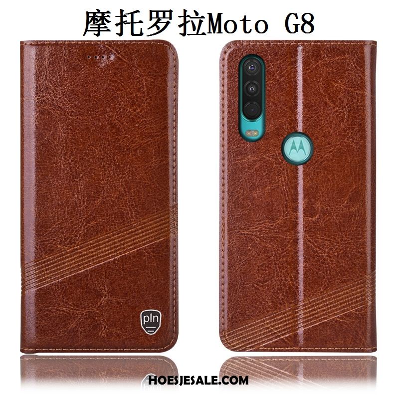 Moto G8 Hoesje Rood Hoes All Inclusive Mobiele Telefoon Echt Leer Online