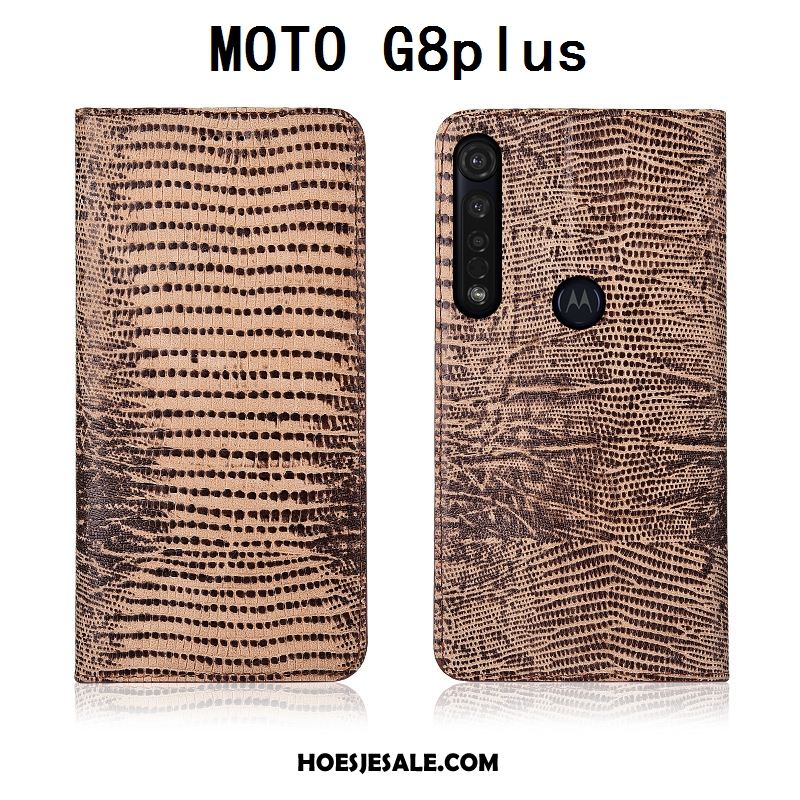 Moto G8 Plus Hoesje Bescherming Mobiele Telefoon Leren Etui Folio Zacht Sale