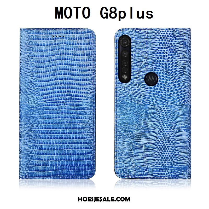 Moto G8 Plus Hoesje Bescherming Mobiele Telefoon Leren Etui Folio Zacht Sale