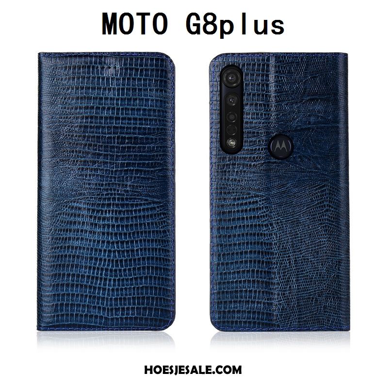 Moto G8 Plus Hoesje Bescherming Mobiele Telefoon Leren Etui Folio Zacht Sale