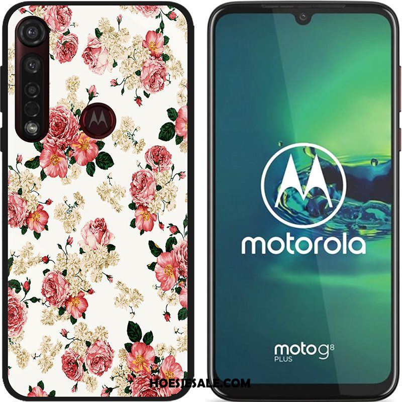 Moto G8 Plus Hoesje Geschilderd Schrobben Hoes Spotprent Doek Goedkoop