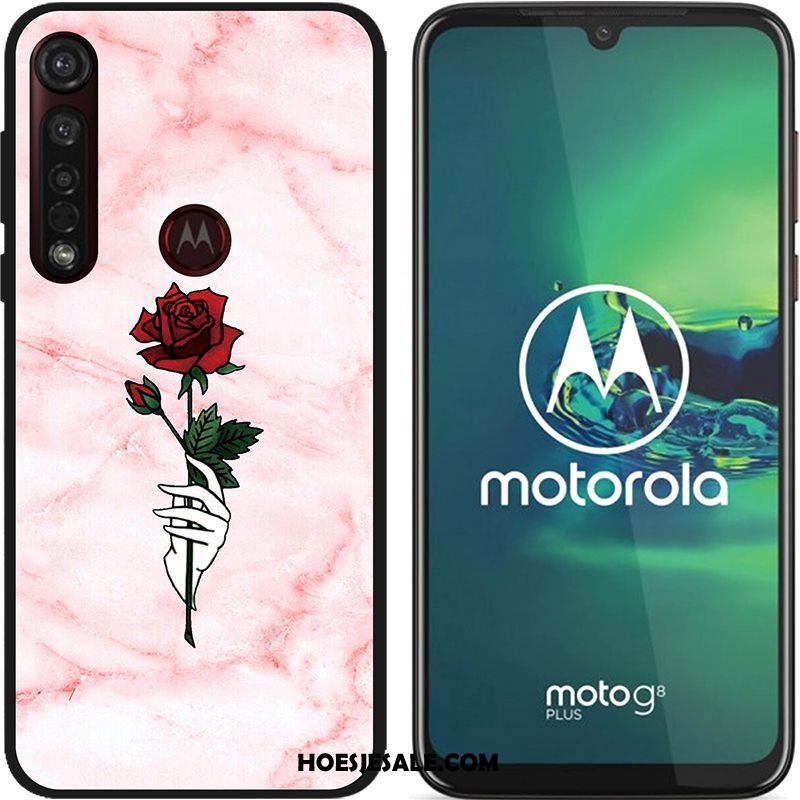 Moto G8 Plus Hoesje Geschilderd Schrobben Hoes Spotprent Doek Goedkoop