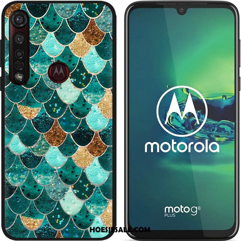 Moto G8 Plus Hoesje Geschilderd Schrobben Hoes Spotprent Doek Goedkoop