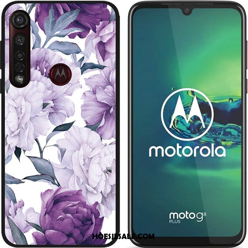 Moto G8 Plus Hoesje Geschilderd Schrobben Hoes Spotprent Doek Goedkoop