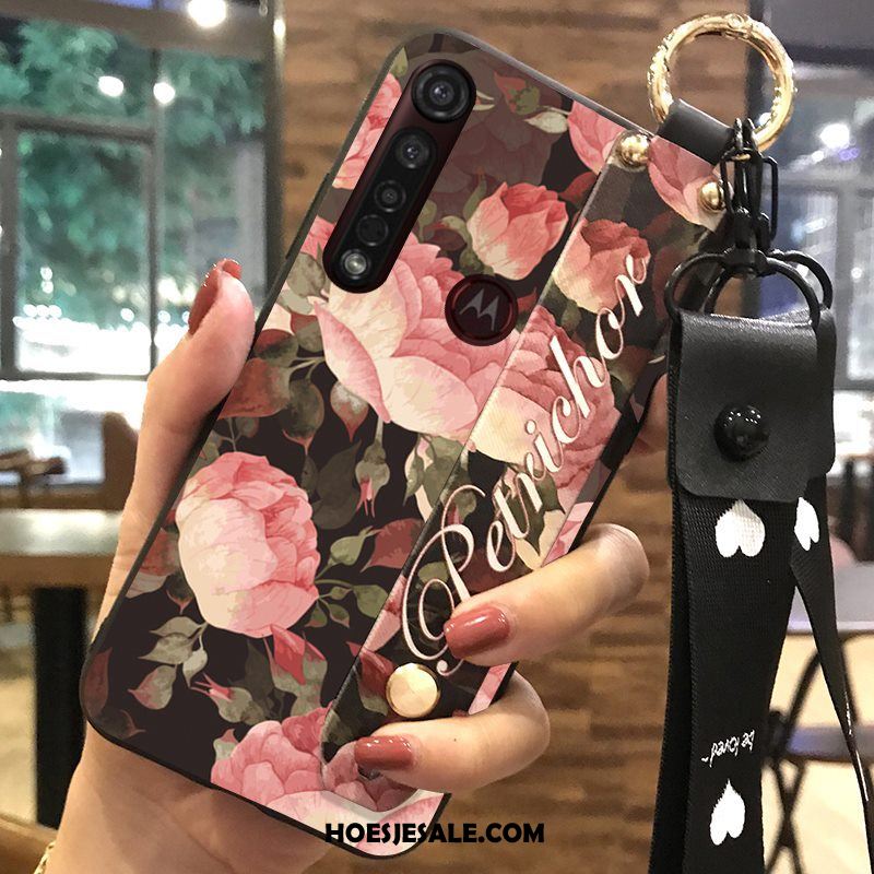 Moto G8 Plus Hoesje Hoes Hanger Ondersteuning Bloemen Hete Verkoop Online