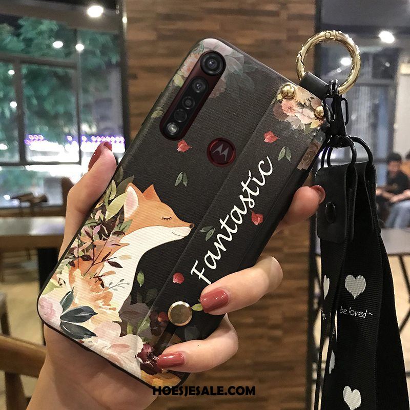 Moto G8 Plus Hoesje Hoes Hanger Ondersteuning Bloemen Hete Verkoop Online